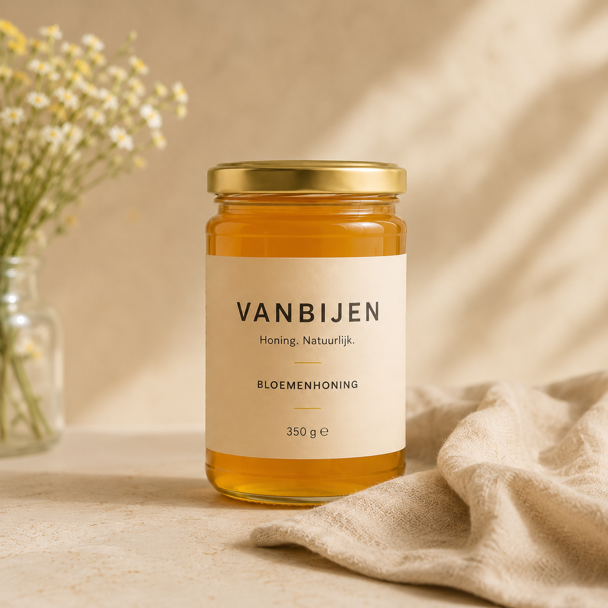 VANBIJEN Bloemenhoning 350 g – voorkant